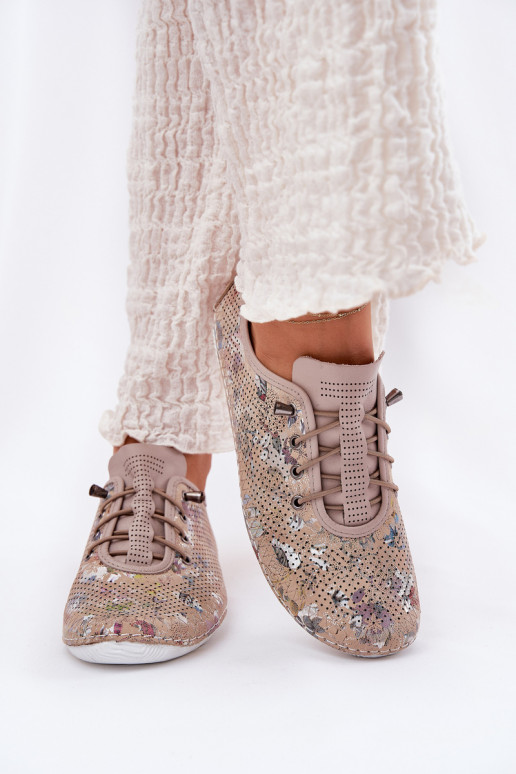 batai Moteriškas Pagaminta iš natūralios odos Raštuotas Artiker 56C2689 smėlio spalvos