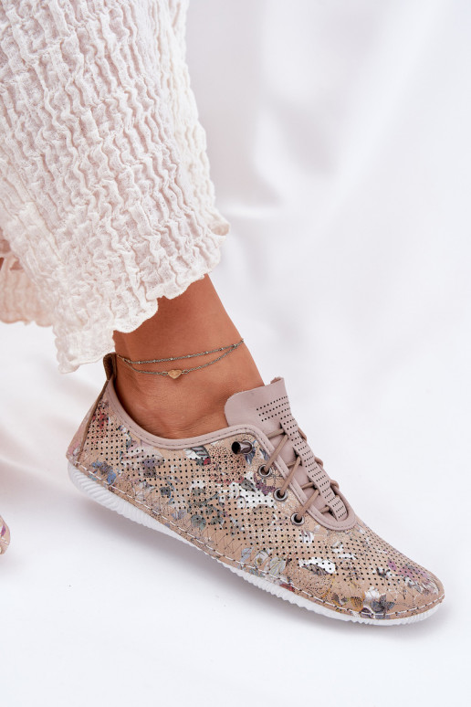 batai Moteriškas Pagaminta iš natūralios odos Raštuotas Artiker 56C2689 smėlio spalvos