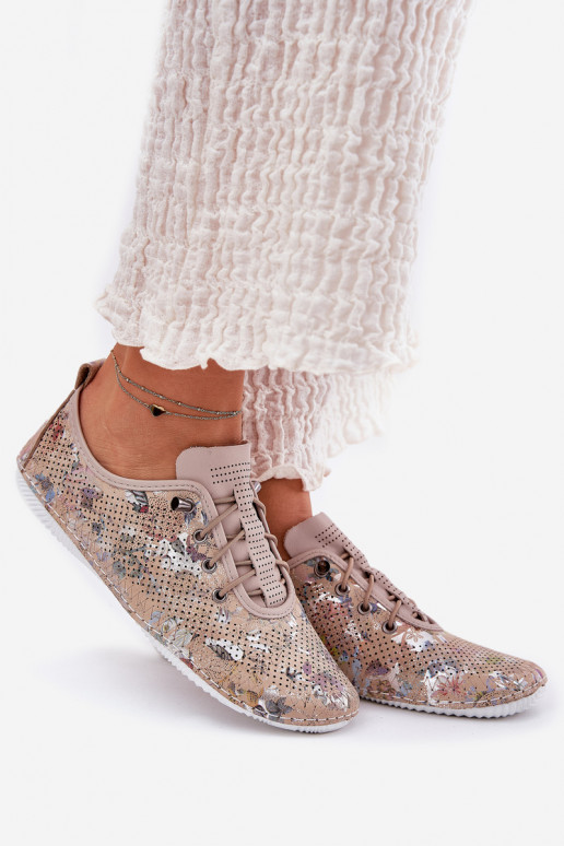 batai Moteriškas Pagaminta iš natūralios odos Raštuotas Artiker 56C2689 smėlio spalvos