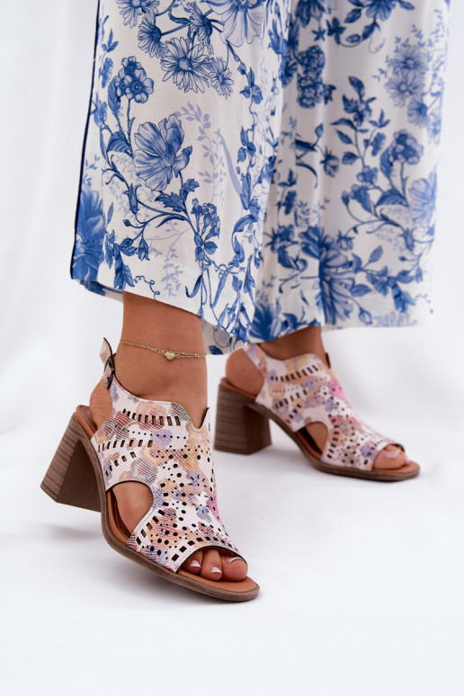 su aužūro elementais Moteriškos aukštakulnės basutės įvairių spalvų Tosine