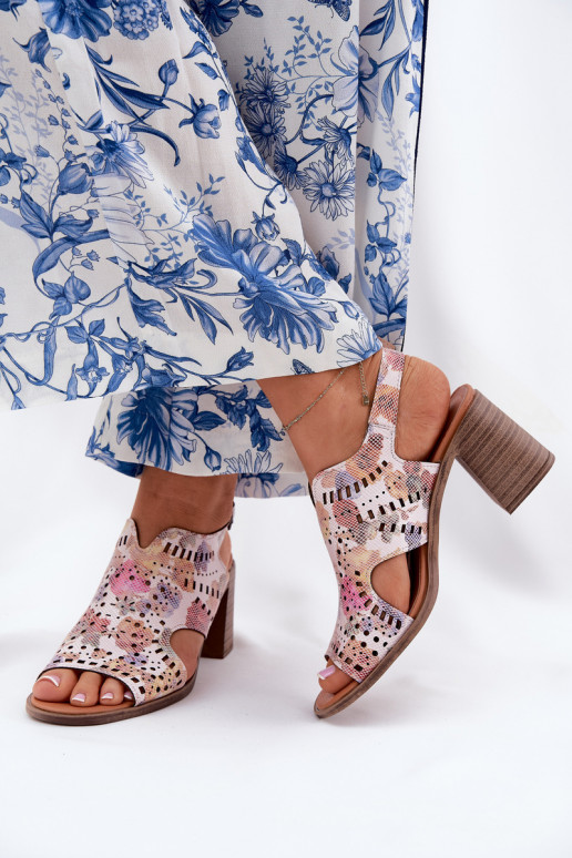 su aužūro elementais Moteriškos aukštakulnės basutės įvairių spalvų Tosine