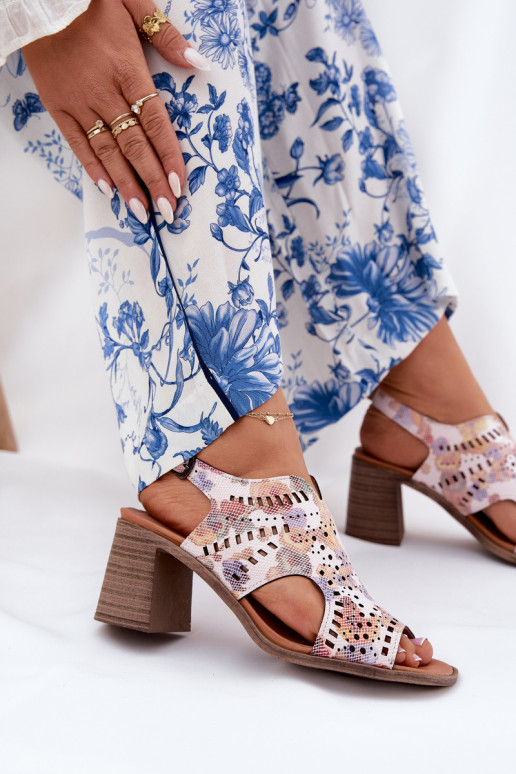 su aužūro elementais Moteriškos aukštakulnės basutės įvairių spalvų Tosine