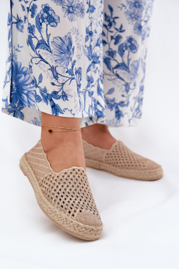 Espadrilės Su Braid Vinceza 13625 smėlio spalvos 2