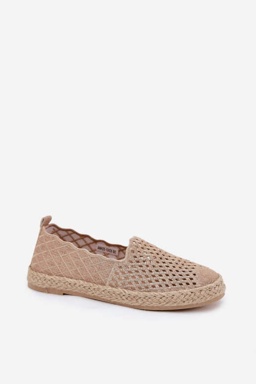Espadrilės Su Braid Vinceza 13625 smėlio spalvos