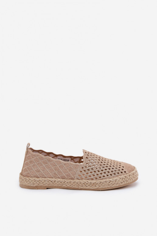Espadrilės Su Braid Vinceza 13625 smėlio spalvos