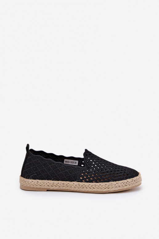 Espadrilės Su Braid Vinceza 13625 juodos spalvos