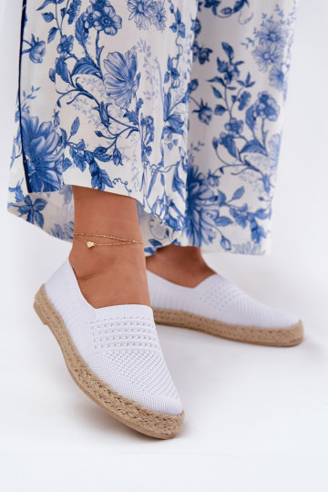 Moteriškas espadrilės Su Braid Vinceza 13624 baltos spalvos 2
