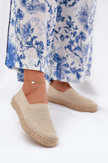 Moteriškas espadrilės Su Braid Vinceza 13624 smėlio spalvos 2