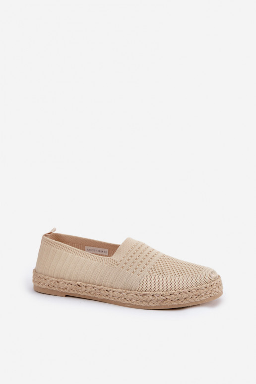 Moteriškas espadrilės Su Braid Vinceza 13624 smėlio spalvos