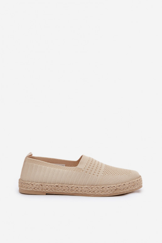 Moteriškas espadrilės Su Braid Vinceza 13624 smėlio spalvos