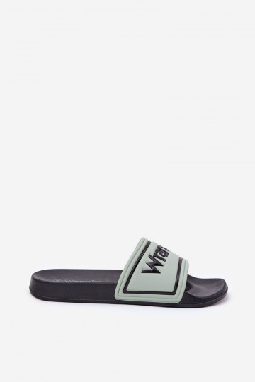 Vyriškos šviesiai žalios šlepetės Wrangler Averell Slider Men Loin 20251042.52D 2