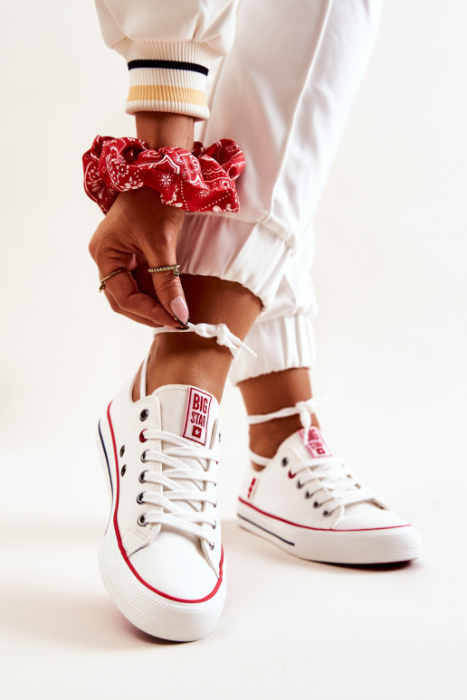 Moteriškas  laisvalaikio batai BIG STAR JJ274123 baltos spalvos