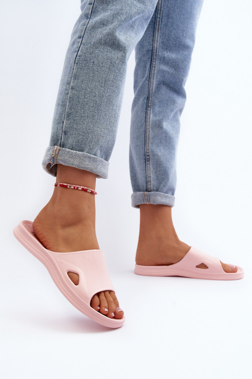 Klasikinio modelio Moteriškos šlepetės rožinės spalvos Juniria