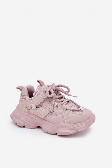 Sneakers modelio batai Vaikiški su platforma rožinės spalvos Hanomess