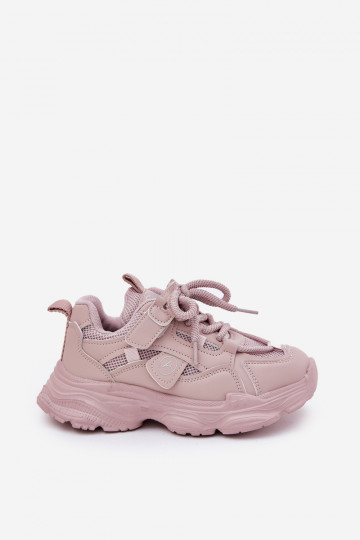 Sneakers modelio batai Vaikiški su platforma rožinės spalvos Hanomess 2
