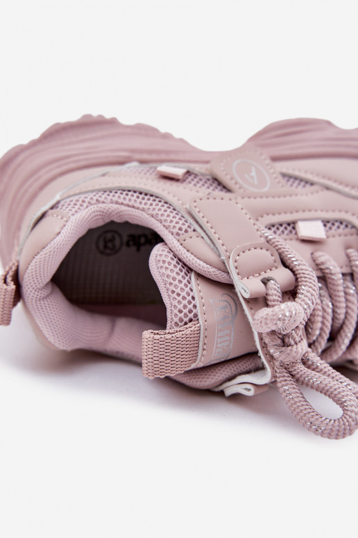 Sneakers modelio batai Vaikiški su platforma rožinės spalvos Hanomess