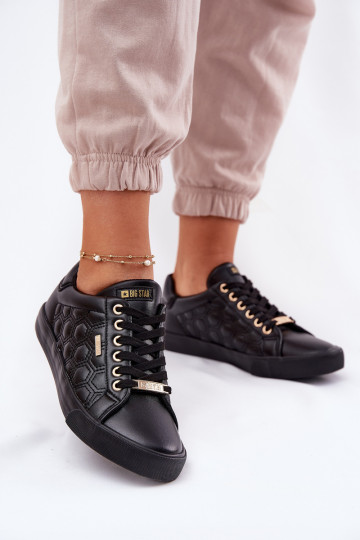 Laisvalaikio bateliai iš eko odos Big Star RR274323 juodos spalvos