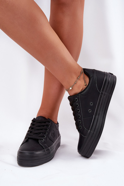 Eko Oda Laisvalaikio bateliai su platforma Big Star RR274299 juodos spalvos