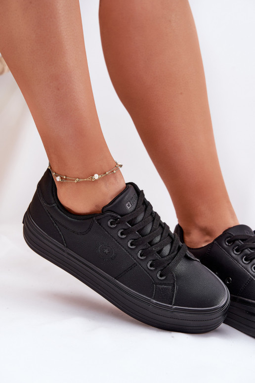 Eko Oda Laisvalaikio bateliai su platforma Big Star RR274299 juodos spalvos