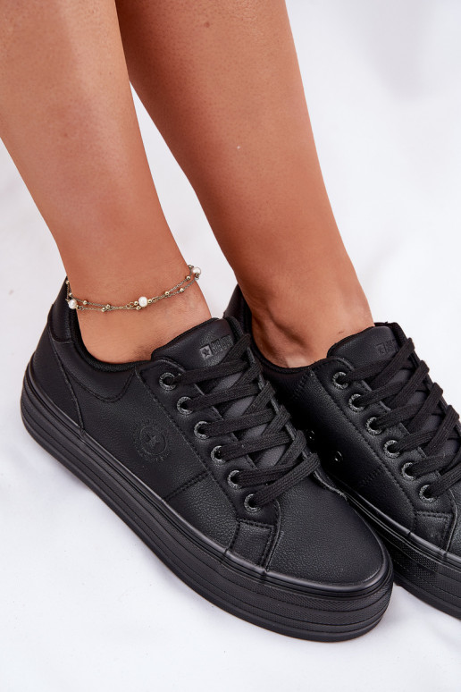 Eko Oda Laisvalaikio bateliai su platforma Big Star RR274299 juodos spalvos