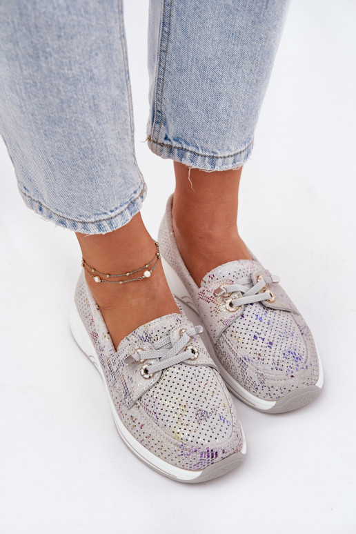 iš zomšos batai Pagaminta iš natūralios odos su platforma Artiker 56C2104 pilkos spalvos iš zomšos batai Pagaminta iš natūralios odos su platforma Artiker 56C2104 pilkos spalvos