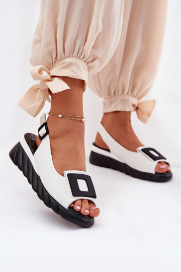 Moteriškos basutės Moteriškas Ant pleišto su dekoracija Artiker 56C2157 baltos spalvos 2