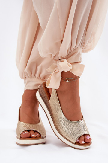 Oda Platforminės basutės Artiker 56C2312 aukso spalvos 2