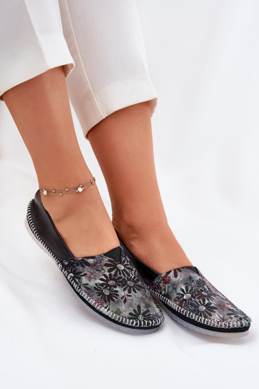 Balerinos su raštais Tai turiciejka T1930-39 juodos spalvos