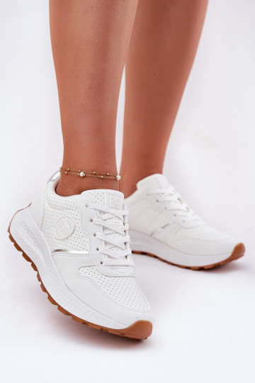 Sneakers modelio batai Moteriškas su platforma Big Star RR274487 Hi-Poly System baltos spalvos