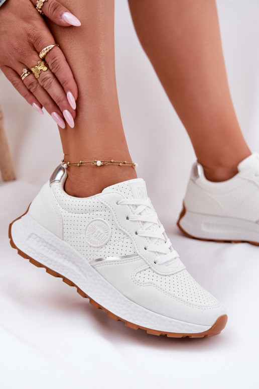 Sneakers modelio batai Moteriškas su platforma Big Star RR274487 Hi-Poly System baltos spalvos