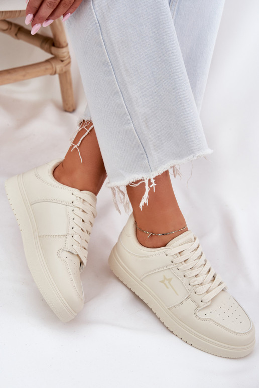 Sneakers modelio batai Moteriškas Big Star RR274A243 HI-POLY SYSTEM smėlio spalvos