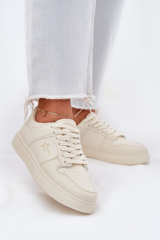 Sneakers modelio batai Moteriškas Big Star RR274A243 HI-POLY SYSTEM smėlio spalvos