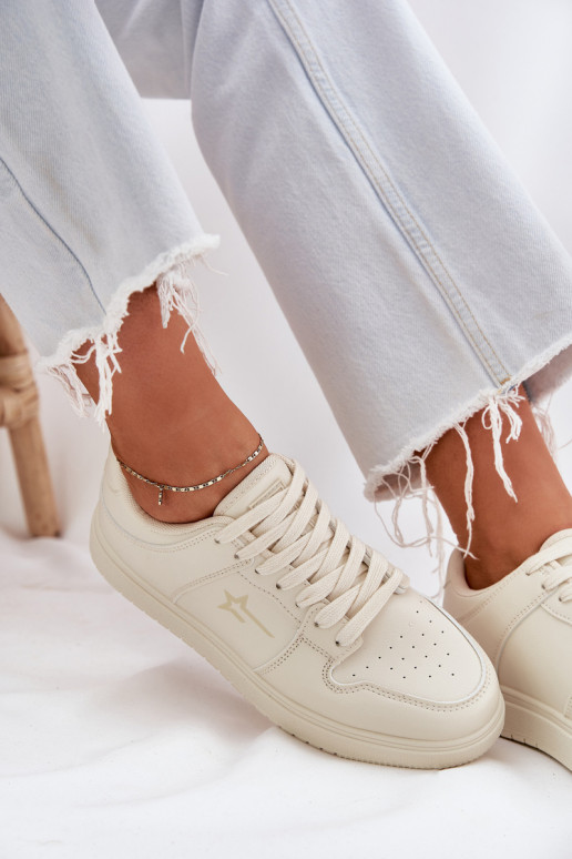 Sneakers modelio batai Moteriškas Big Star RR274A243 HI-POLY SYSTEM smėlio spalvos