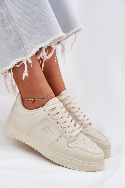 Sneakers modelio batai Moteriškas Big Star RR274A243 HI-POLY SYSTEM smėlio spalvos