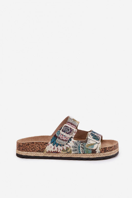 Raštuotas Moteriškos šlepetės su platforma su sagtimis Lee Cooper LCIN-25-35-3483L įvairių spalvų