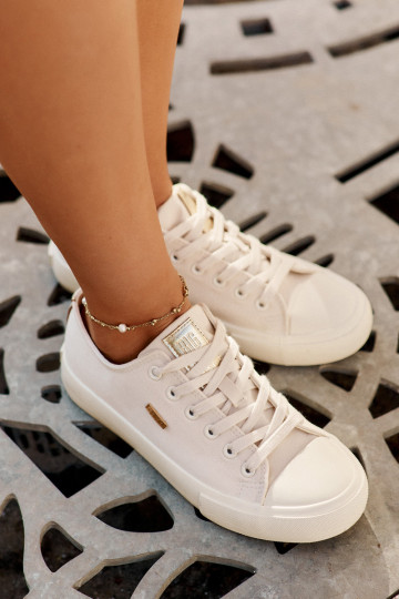 Moteriški smėlio spalvos laisvalaikio bateliai Big Star RR274768