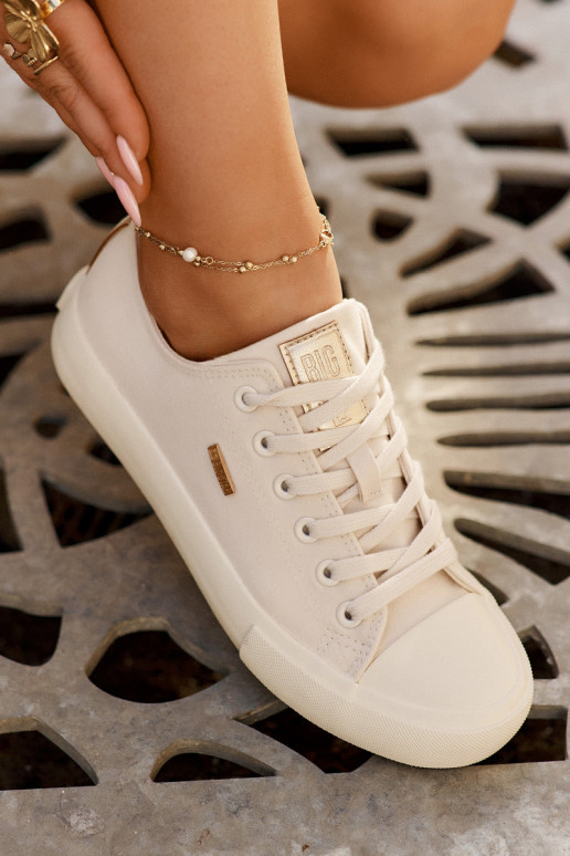 Moteriški smėlio spalvos laisvalaikio bateliai Big Star RR274768