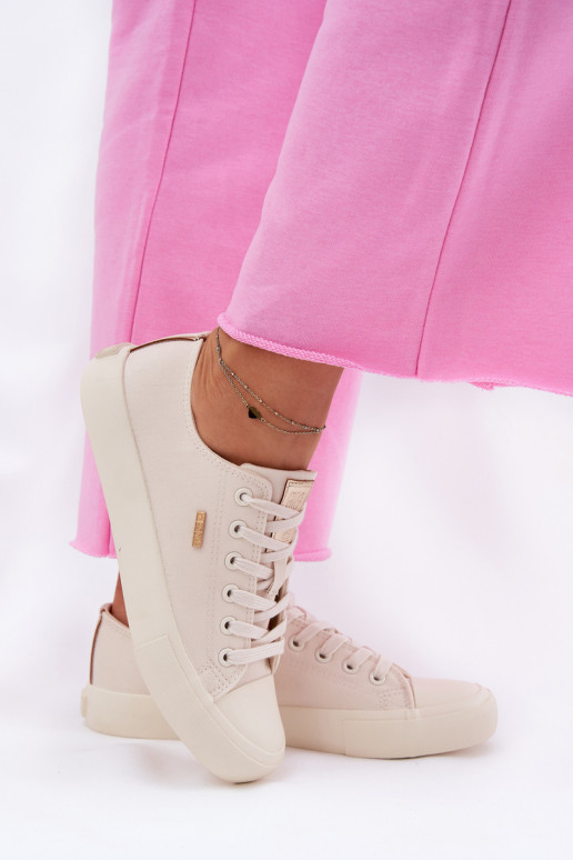 Moteriški smėlio spalvos laisvalaikio bateliai Big Star RR274768