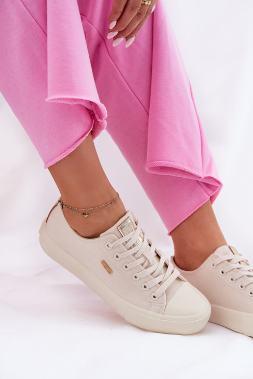 Moteriški smėlio spalvos laisvalaikio bateliai Big Star RR274768