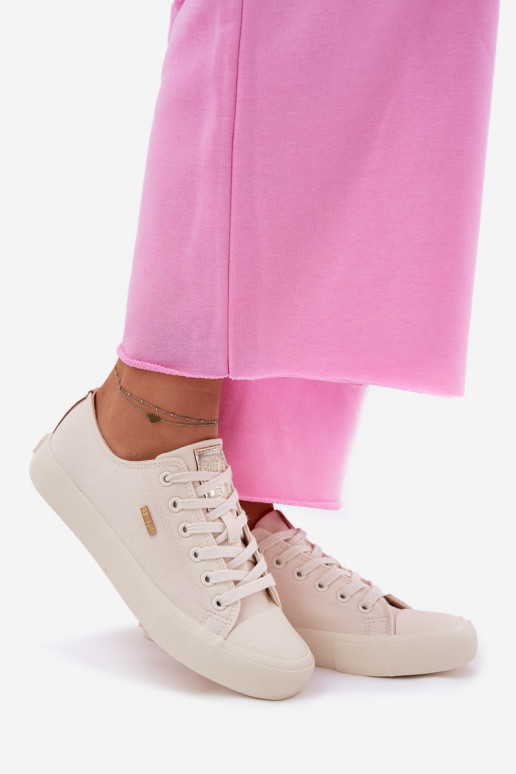 Moteriški smėlio spalvos laisvalaikio bateliai Big Star RR274768