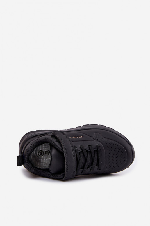 Vaikiški  sportiniai bateliai su platforma juodos spalvos Mirivia