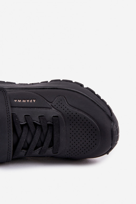 Vaikiški  sportiniai bateliai su platforma juodos spalvos Mirivia