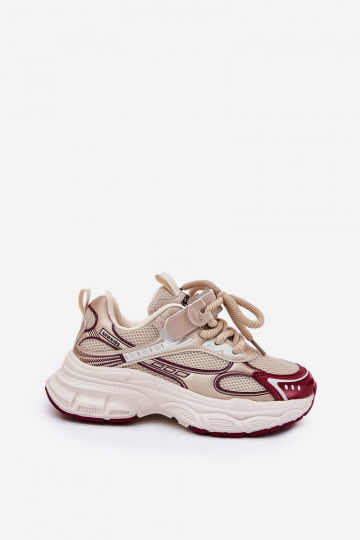 Sneakers modelio batai Vaikiški Ant storo pado aukso spalvos Xairana 2