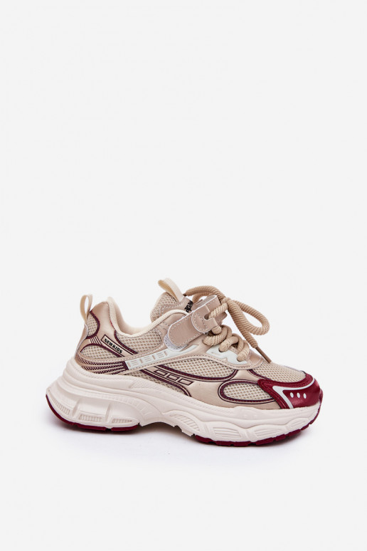 Sneakers modelio batai Vaikiški Ant storo pado aukso spalvos Xairana