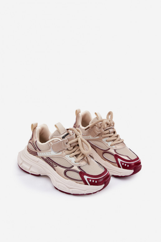 Sneakers modelio batai Vaikiški Ant storo pado aukso spalvos Xairana