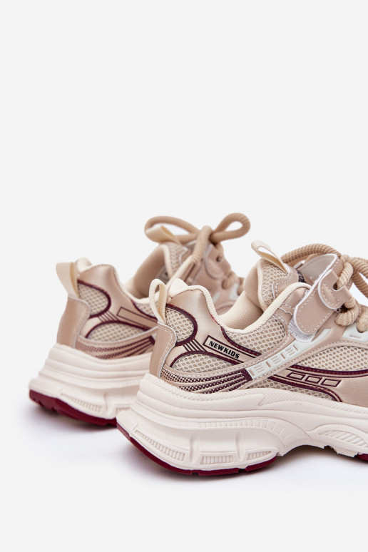 Sneakers modelio batai Vaikiški Ant storo pado aukso spalvos Xairana