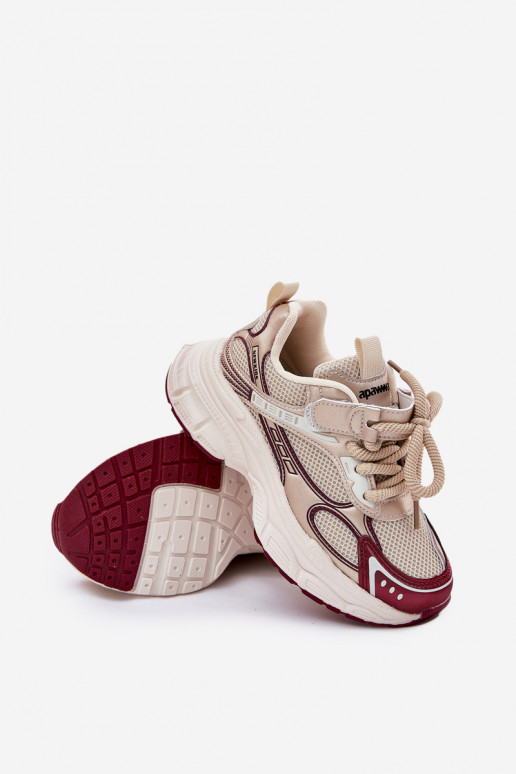 Sneakers modelio batai Vaikiški Ant storo pado aukso spalvos Xairana