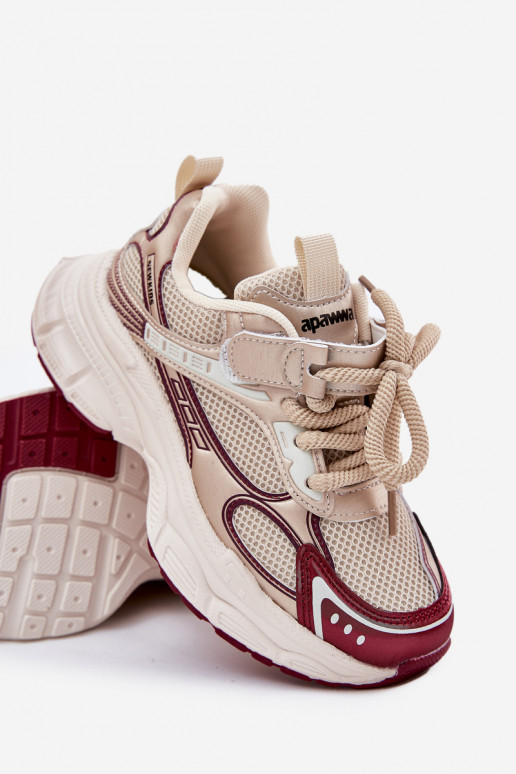 Sneakers modelio batai Vaikiški Ant storo pado aukso spalvos Xairana