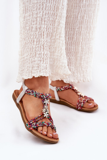 Lygiapadės basutės moterims Z Plecionymi Paskami I Przypinkami Artiker 54C1322 įvairių spalvų