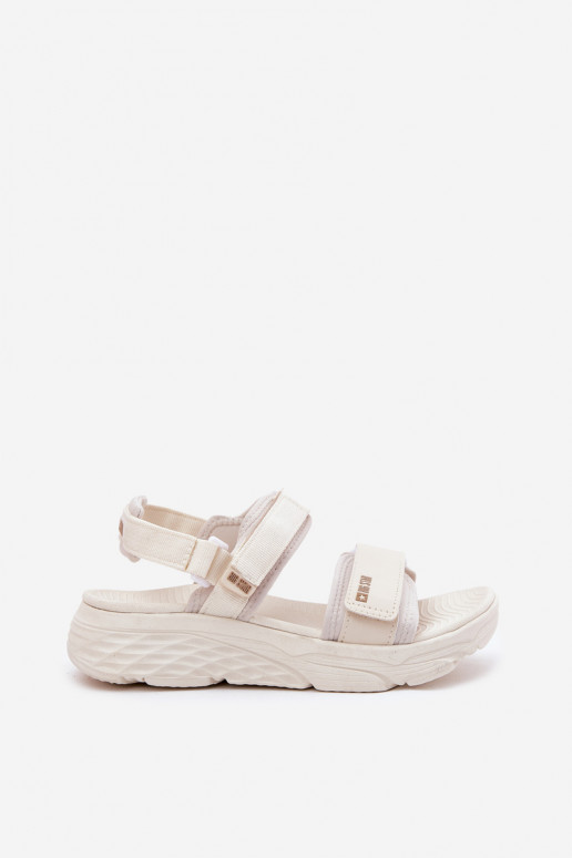 Sportinio stiliaus Moteriškos basutės su platforma Big Star RR274A076 smėlio spalvos